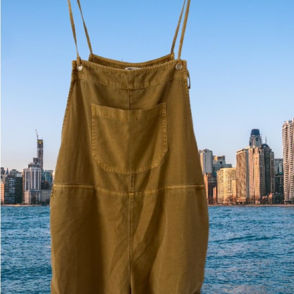 Billabong Tan Overalls Casual Relaxed Fit